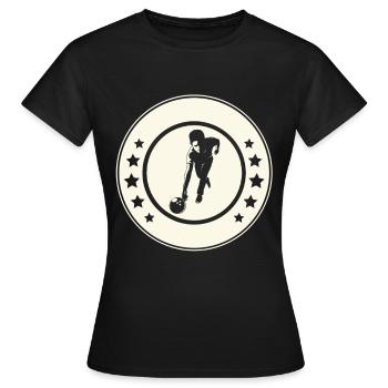 Bowling - T-shirt Femme - noir - Devant - AI Model Female 172 dark (172cm)