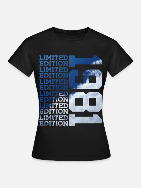 45 ANS ÉDITION LIMITÉE 1981 45E ANNIVERSAIRE - T-shirt Femme - noir