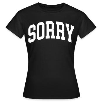 Pardon - T-shirt Femme - noir - Devant - AI Model Female 172 dark (172cm)