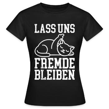 Majorque LET’S STAY STRANGERS Fun - T-shirt Femme - noir - Devant - AI Model Female 172 dark (172cm)