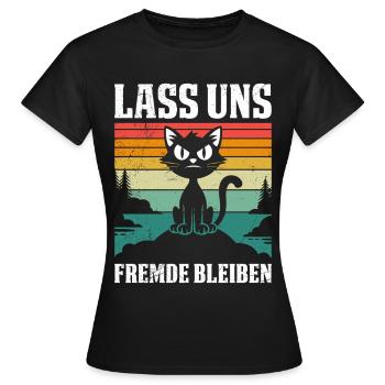 Majorque LET’S STAY STRANGERS Fun - T-shirt Femme - noir - Devant - AI Model Female 172 dark (172cm)