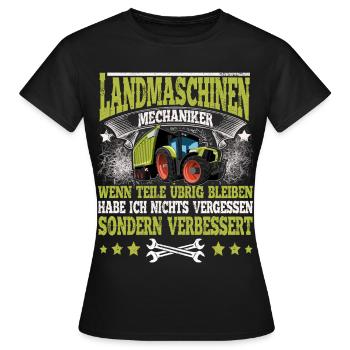 Mécanicien de machines agricoles - T-shirt Femme - noir - Devant - AI Model Female 172 dark (172cm)