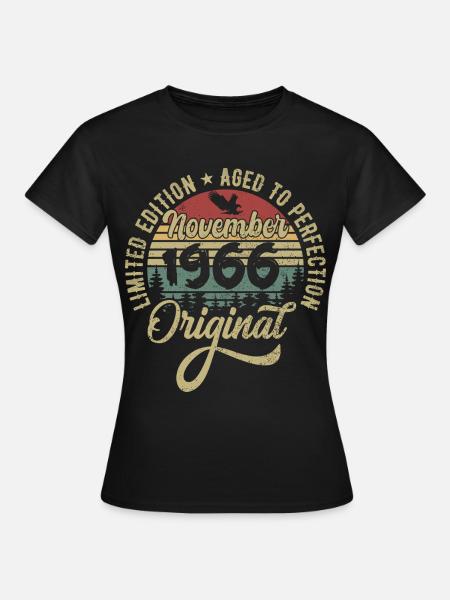 November 1966 Geschenk zum Jahrestag November 1966 - Frauen T-Shirt - Schwarz