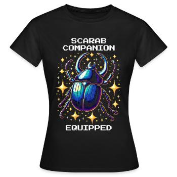 Scarabée équipé pour animaux de compagnie | Égypte - T-shirt Femme - noir - Devant - AI Model Female 172 dark (172cm)
