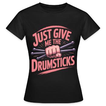 Cardio Drummer Cardio Drumming - T-shirt Femme - noir - Devant - AI Model Female 172 dark (172cm)