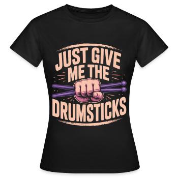 Cardio Drummer Cardio Drumming - T-shirt Femme - noir - Devant - AI Model Female 172 dark (172cm)