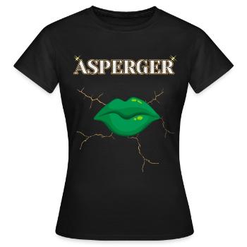 DAS MODERNE DESIGN VON AUTISM ASPERGER - Frauen T-Shirt - Schwarz - Vorne - AI Model Female 172 dark (172cm)
