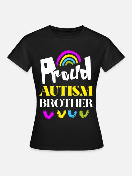 Stolzer Autismus-Bruder - Frauen T-Shirt - Schwarz