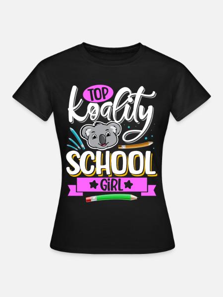 Top Koality School Girl - Frauen T-Shirt - Schwarz