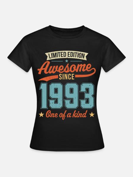 Genial seit 1993 - Frauen T-Shirt - Schwarz