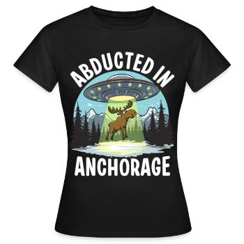 Kidnapped in Anchorage - Women's T-Shirt - black - Front - AI Model Female 172 dark (172cm)