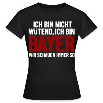 Je ne suis pas en colère, je suis Bavarois - T-shirt Femme - noir - Devant - AI Model Female 172 dark (172cm)
