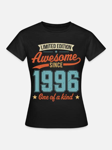 Genial seit 1996 - Frauen T-Shirt - Schwarz