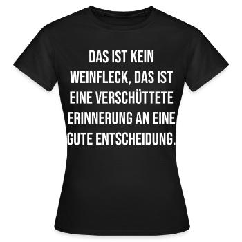 Buried memory: Good decision - Women's T-Shirt - black - Front - AI Model Female 172 dark (172cm)