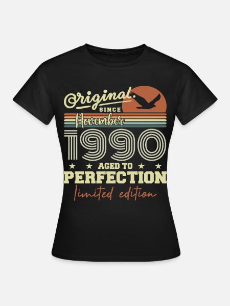 November 1990 Jubiläum 1990 November 1990 - Frauen T-Shirt - Schwarz