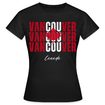 Vancouver, Kanada, ich liebe Vancouver - Frauen T-Shirt - Schwarz - Vorne - AI Model Female 172 dark (172cm)