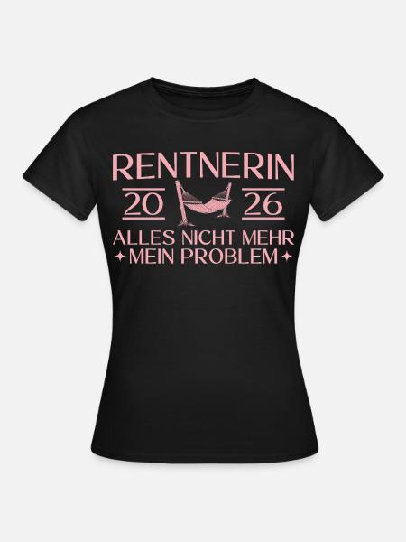 Retraité 2026 - Congé de collègue Pension - T-shirt Femme - noir