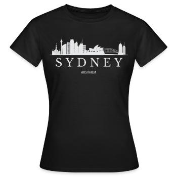 Sydney Skyline, Sydney, Australien - Frauen T-Shirt - Schwarz - Vorne - AI Model Female 172 dark (172cm)