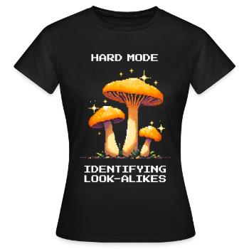 Hard Mode: Determining Doppelgangers | Fungi - Women's T-Shirt - black - Front - AI Model Female 172 dark (172cm)