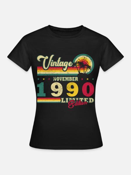 Novembre 1990 Jubilé 1990 Novembre 1990 - T-shirt Femme - noir