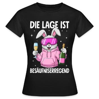 La situation est l’ivresse - T-shirt Femme - noir - Devant - AI Model Female 172 dark (172cm)