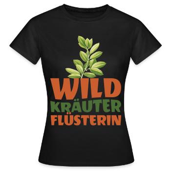 Magisches Kräuter-Design Hexen Pflanzenliebhaber - Frauen T-Shirt - Schwarz - Vorne - AI Model Female 172 dark (172cm)