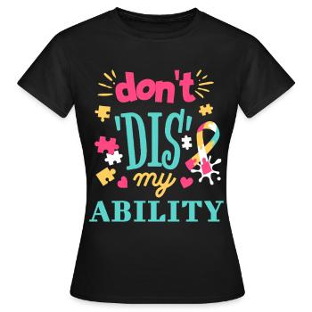 L’acceptation au lieu des préjugés - T-shirt Femme - noir - Devant - AI Model Female 172 dark (172cm)