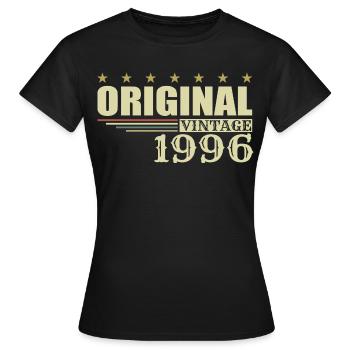 1996 Geburtstag 1996 - Frauen T-Shirt - Schwarz - Vorne - AI Model Female 172 dark (172cm)