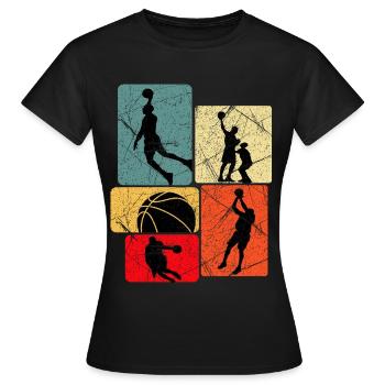 Basketball Basketballer - Frauen T-Shirt - Schwarz - Vorne - AI Model Female 172 dark (172cm)