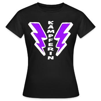 Cadeau spécial pour les filles : FIGHTER - T-shirt Femme - noir - Devant - AI Model Female 172 dark (172cm)