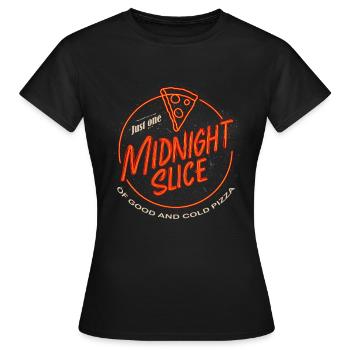Midnight Slice - Frauen T-Shirt - Schwarz - Vorne - AI Model Female 172 dark (172cm)
