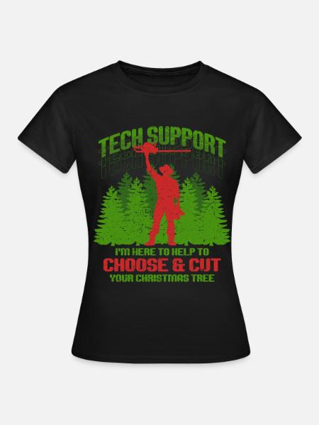Weihnachtsbaum Züchter Help To Choose & Cut - Frauen T-Shirt - Schwarz