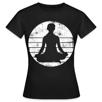 Croquis de yogi - T-shirt Femme - noir - Devant - AI Model Female 172 dark (172cm)
