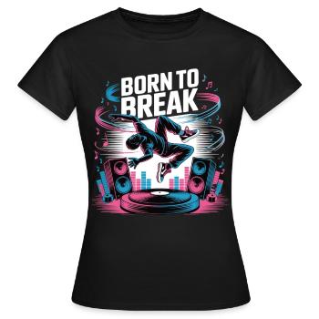 Streetdance Beat – Urban DJ Music Design - T-shirt Femme - noir - Devant - AI Model Female 172 dark (172cm)