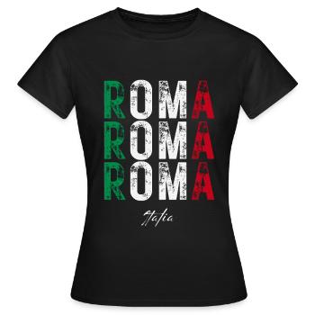 Ich liebe Rom, Rom Italien - Frauen T-Shirt - Schwarz - Vorne - AI Model Female 172 dark (172cm)