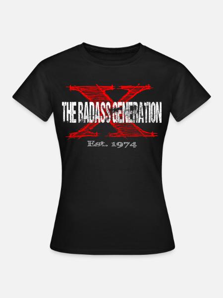 Generation X 1974  Retro - Dame-T-shirt - sort