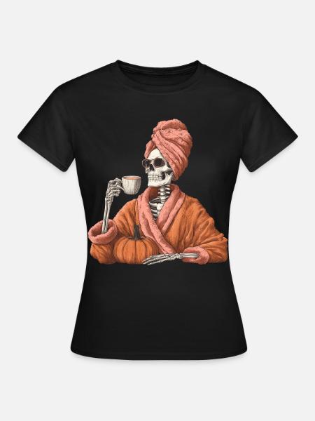 Lustiger Weiblicher - Frauen T-Shirt - Schwarz