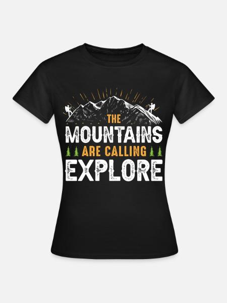 Wandern - Frauen T-Shirt - Schwarz