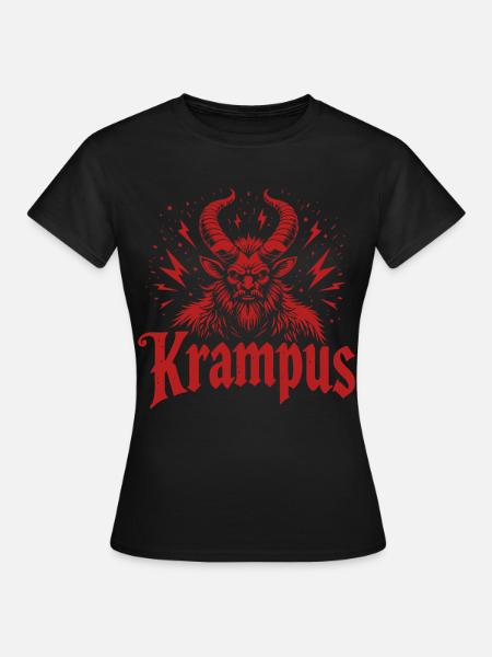 Krampus - Frauen T-Shirt - Schwarz