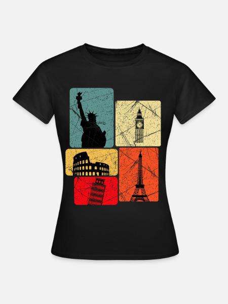 Weltreise - Frauen T-Shirt - Schwarz