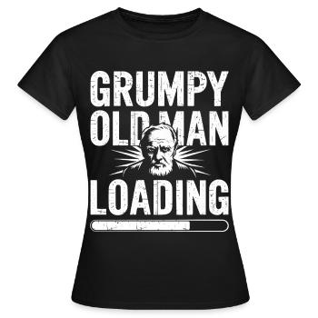 GriesgrämigerAlterMann Ladebalken - Frauen T-Shirt - Schwarz - Vorne - AI Model Female 172 dark (172cm)