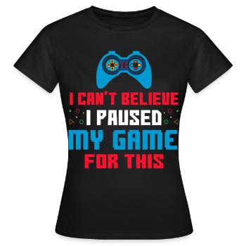 Joueur - T-shirt Femme - noir - Devant - AI Model Female 172 dark (172cm)