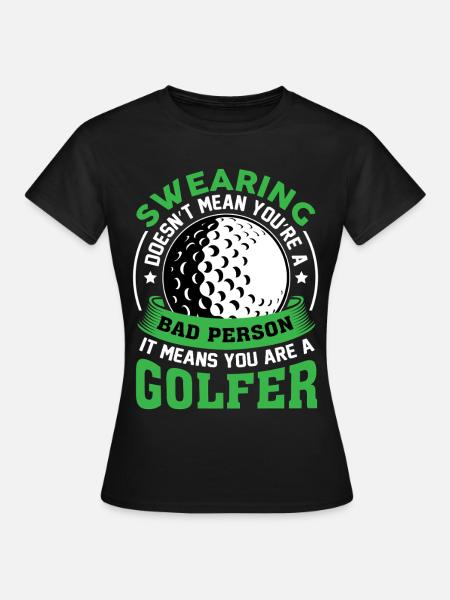 Golf - Frauen T-Shirt - Schwarz