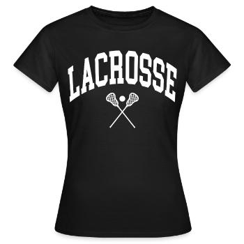 Lacrosse  - Frauen T-Shirt - Schwarz - Vorne - AI Model Female 172 dark (172cm)