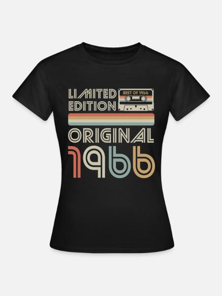 Limitierte Original 1966 Retro Kassette - Frauen T-Shirt - Schwarz