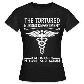 L’appartement de soins tourmenté - Love and Kittel - T-shirt Femme - noir - Devant - AI Model Female 172 dark (172cm)