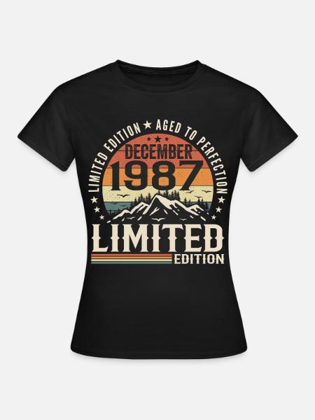 Dezember 1987 - Frauen T-Shirt - Schwarz