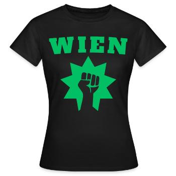 Vienne - T-shirt Femme - noir - Devant - AI Model Female 172 dark (172cm)