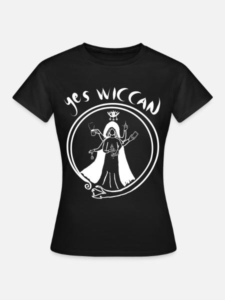 Ja Wicca - Frauen T-Shirt - Schwarz