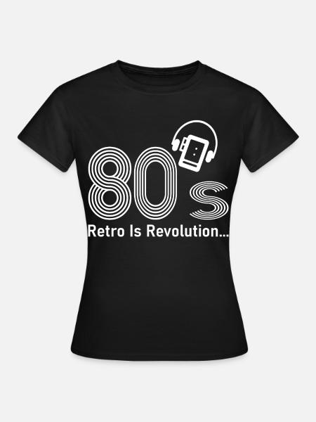 80er Jahre - Frauen T-Shirt - Schwarz